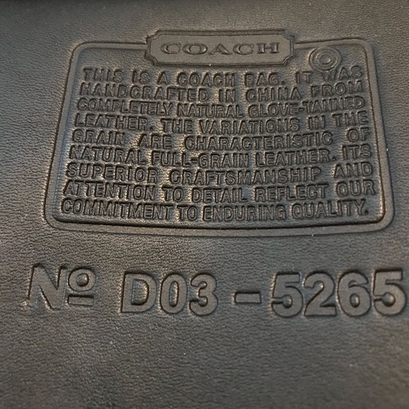 Coach Black Leather Briefcase with Silver Hardware - Picture 5 of 8